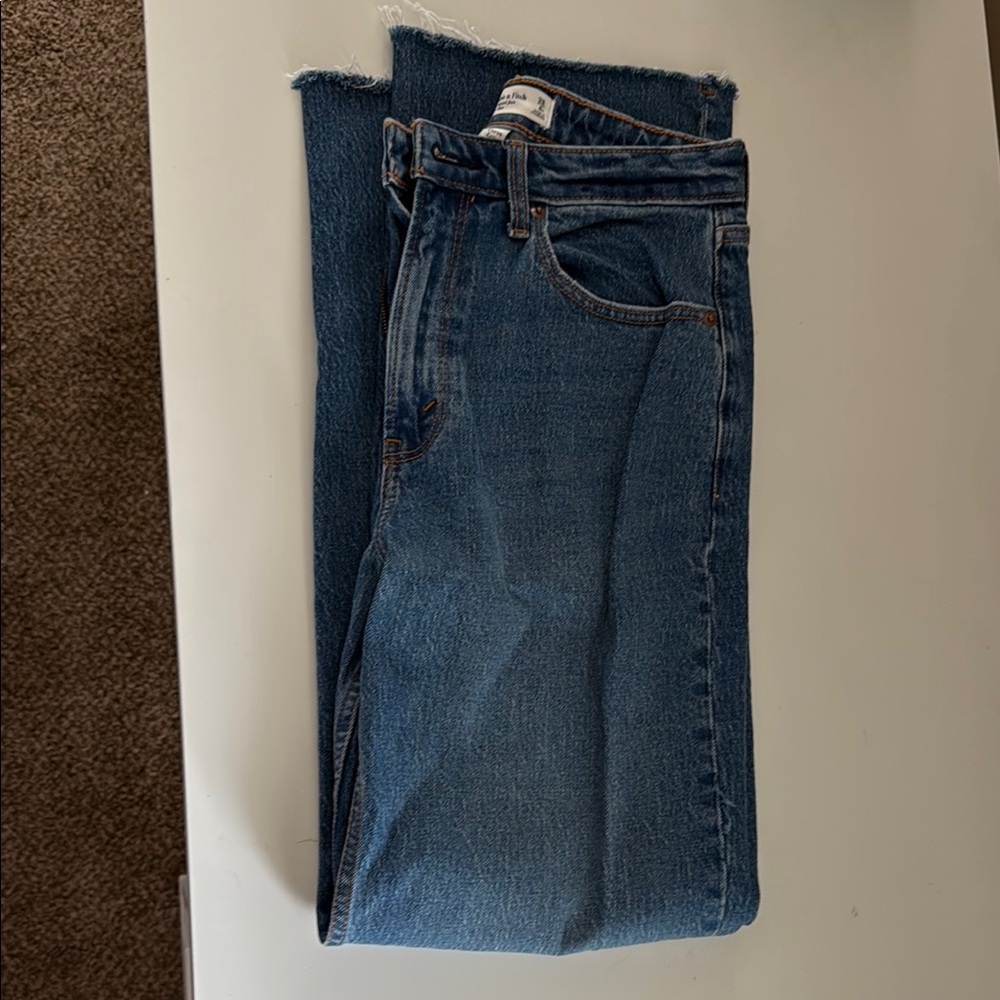 Abercrombie & Fitch Blue Straight Leg Jeans